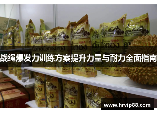 战绳爆发力训练方案提升力量与耐力全面指南